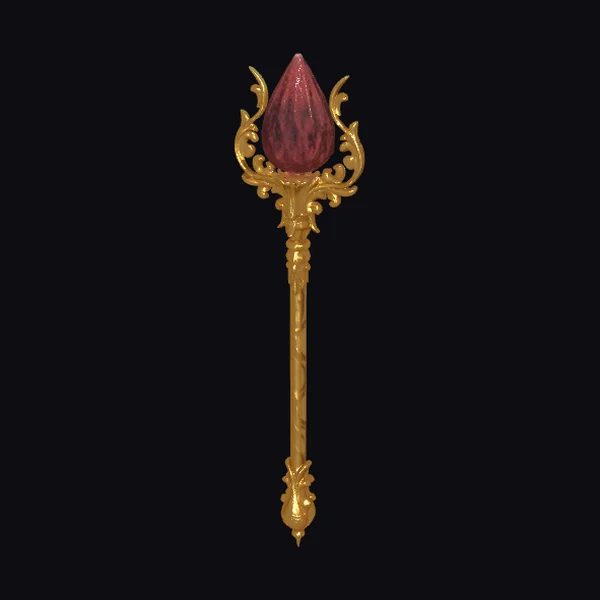 Golden Magical Artifact Wand