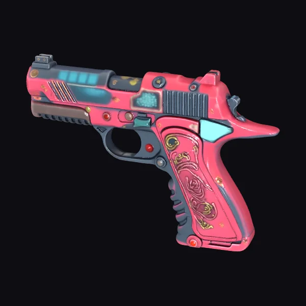 Pink Anime Style Pistol
