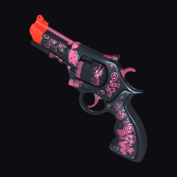 Pink Anime Style Revolver