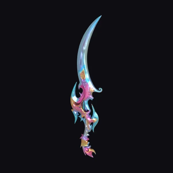 Iridescent Crescent Blade