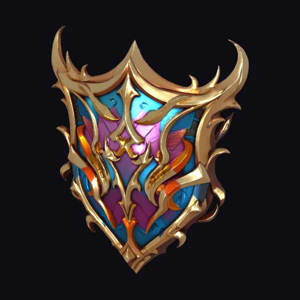 Ornate Gold Shield