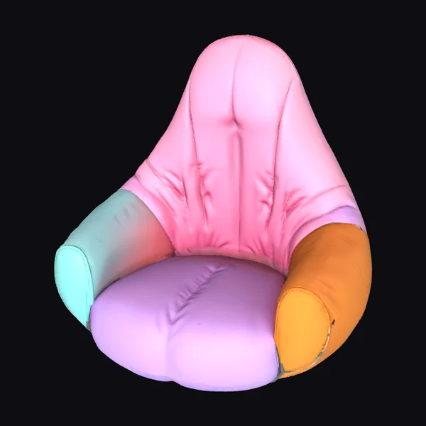 Colorful Padded Chair