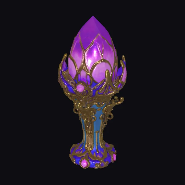 Purple Crystal Magic Wand