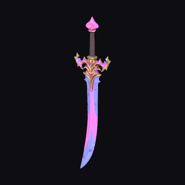 Anime Sword with Pink Hilt