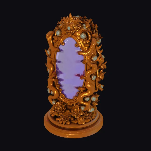 Ornate Dragon Mirror Frame