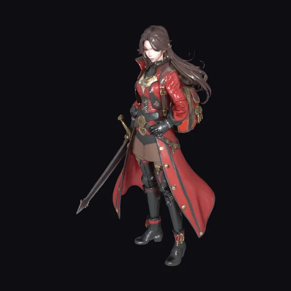 Anime Adventurer Female Warrior