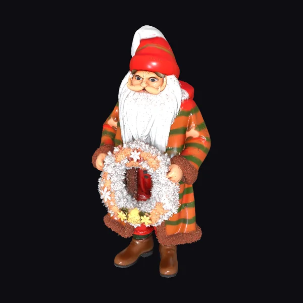 Christmas Gnome with Wreath