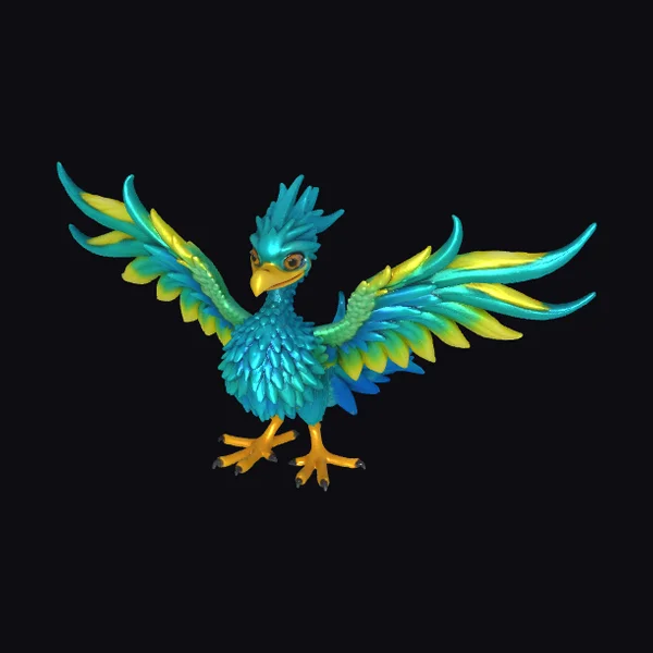 Vibrant Fantasy Bird