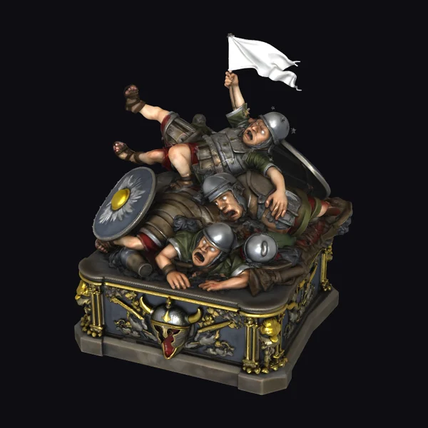 Romans Defeated Statue