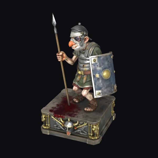 Wounded Roman Guard Statue