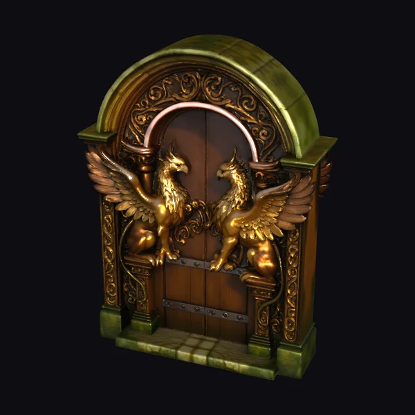 Golden Griffin Doorway