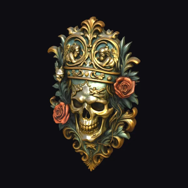 Ornate Skull Crown