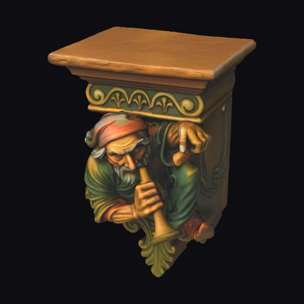 Ornate Wooden Console Table