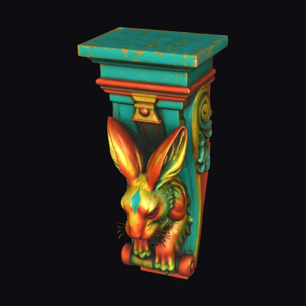 Colorful Hare Column