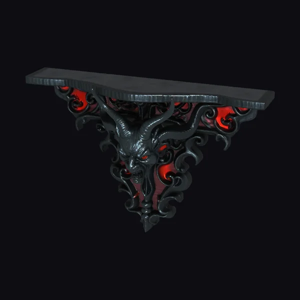 Demonic Wall Sconce Corbel