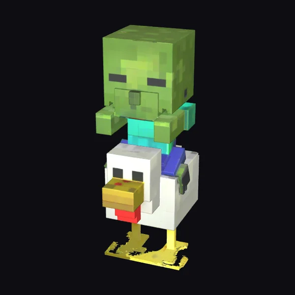 Zombie Riding Chicken