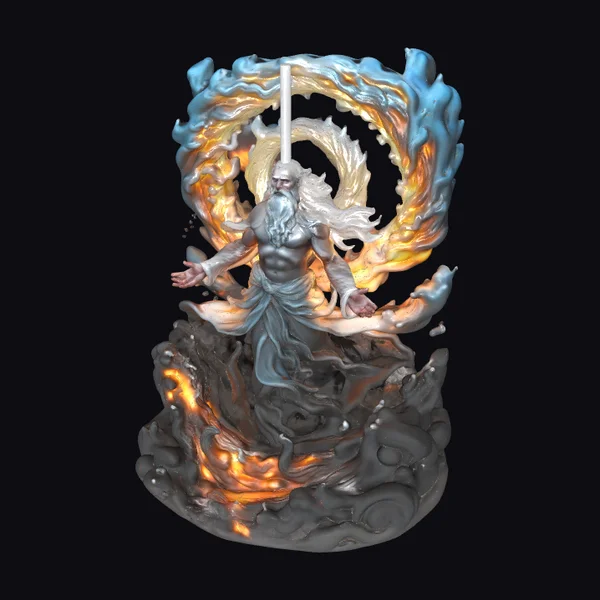 Ethereal Bearded Wizard Ascending