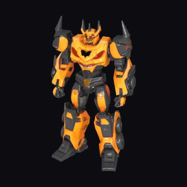 Pumpkin Robot Warrior