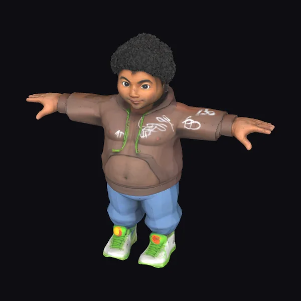 Afro-Japanese Young Man