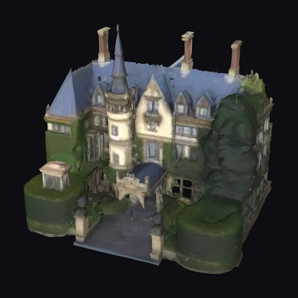 Mansion with Blue Roof