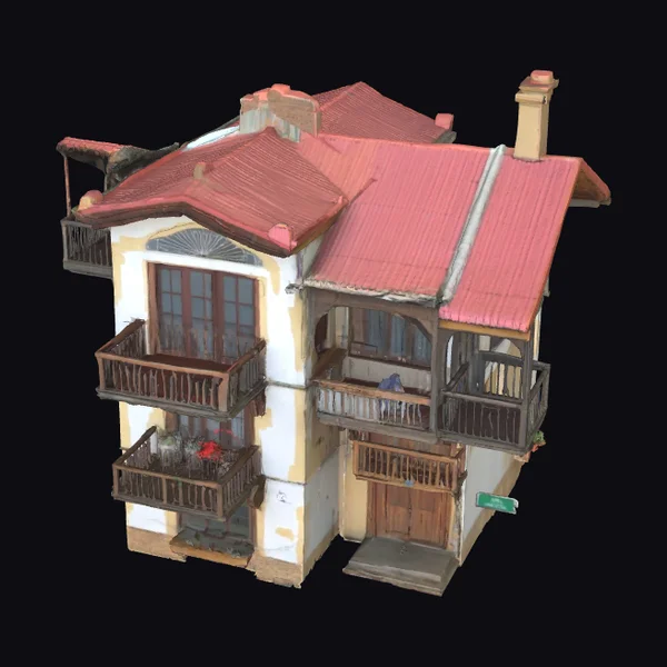 Rustic Balcony House