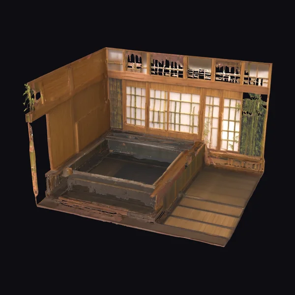 Japanese Bath House Interior