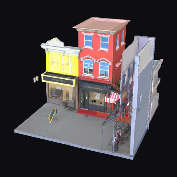 City Street Shop Facades