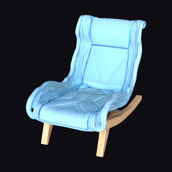 Wavy Blue Beach Chair