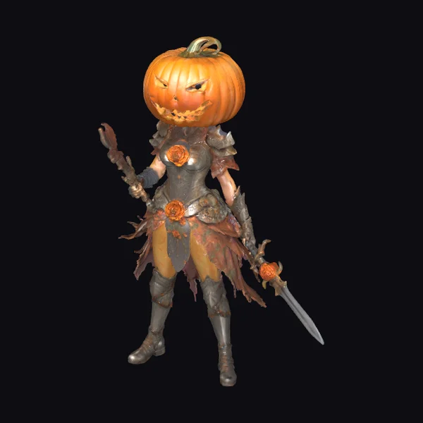 Pumpkin Female Warrior