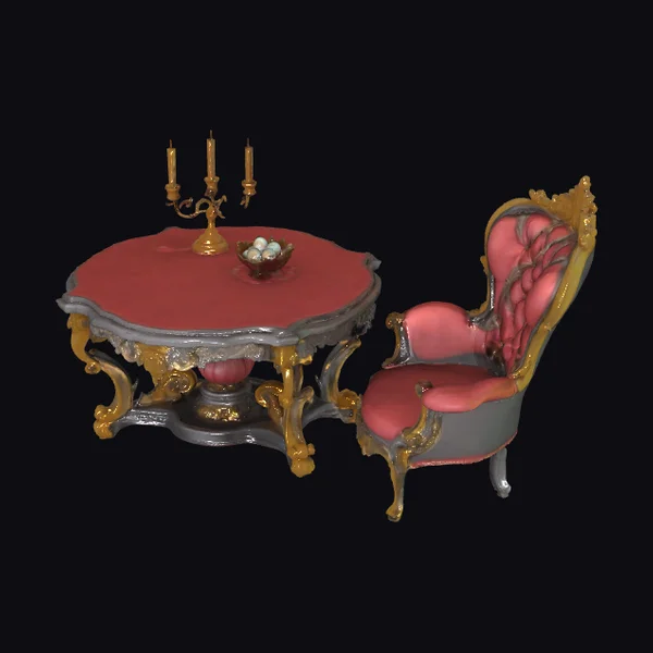 Ornate Victorian Armchair Set