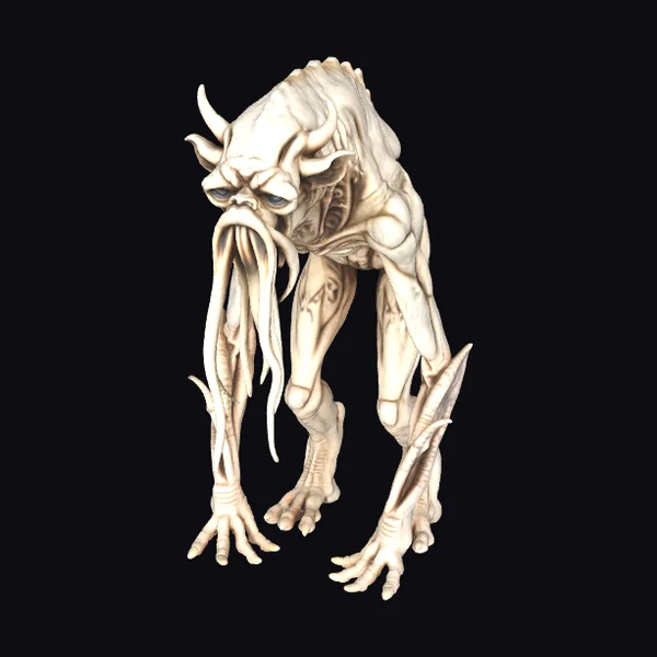 Petrified Monster Sculpture