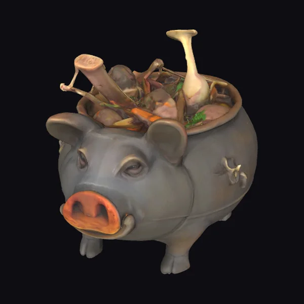 Pig Pot Stew Container