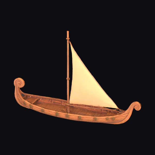 Viking Longboat Model