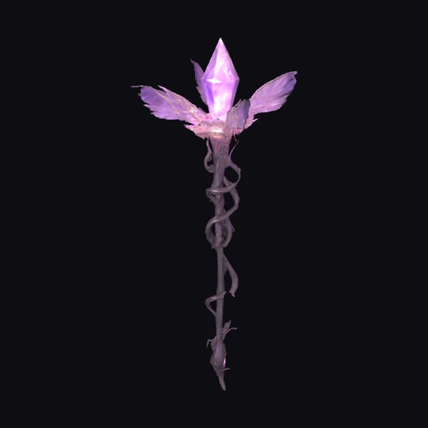 Mystic Crystal Blossom Staff
