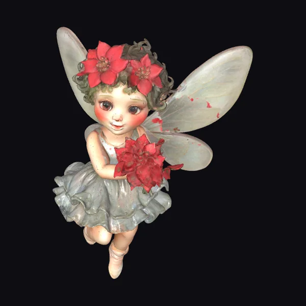 Christmas Fairy with Flowers