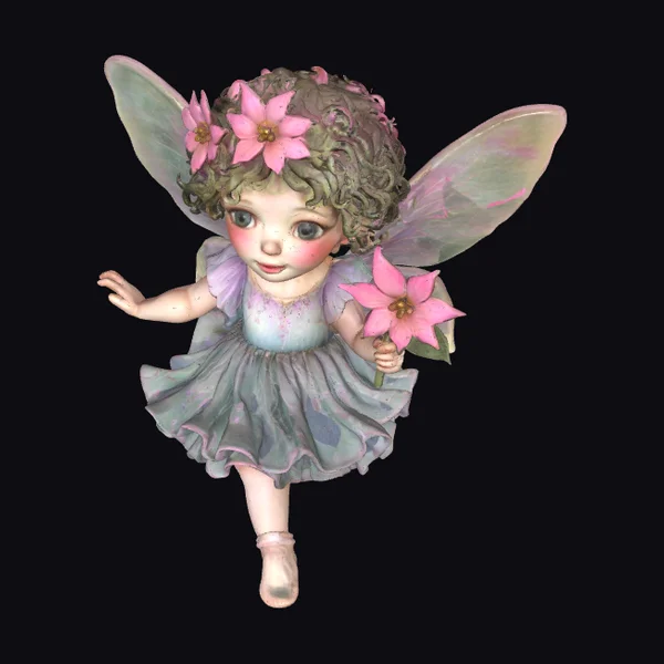 Little Fairy with Flowers