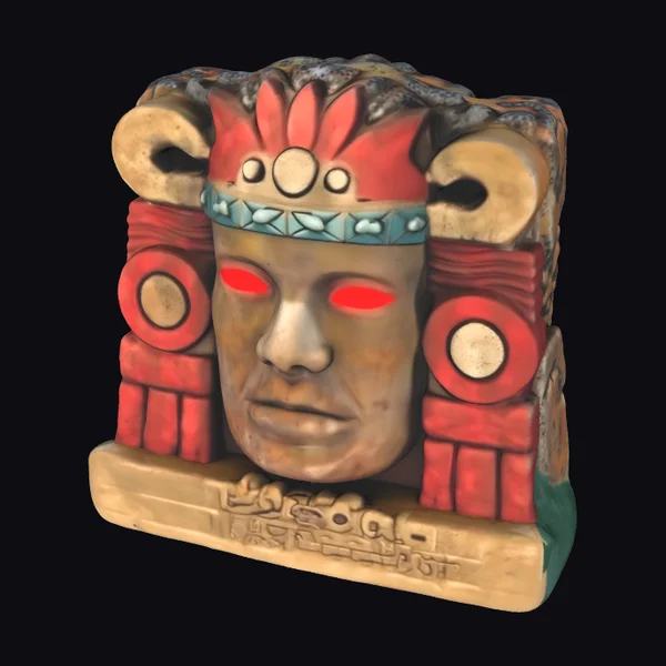 Ancient Temple Guardian Head
