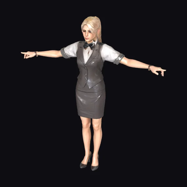 Blonde Office Worker