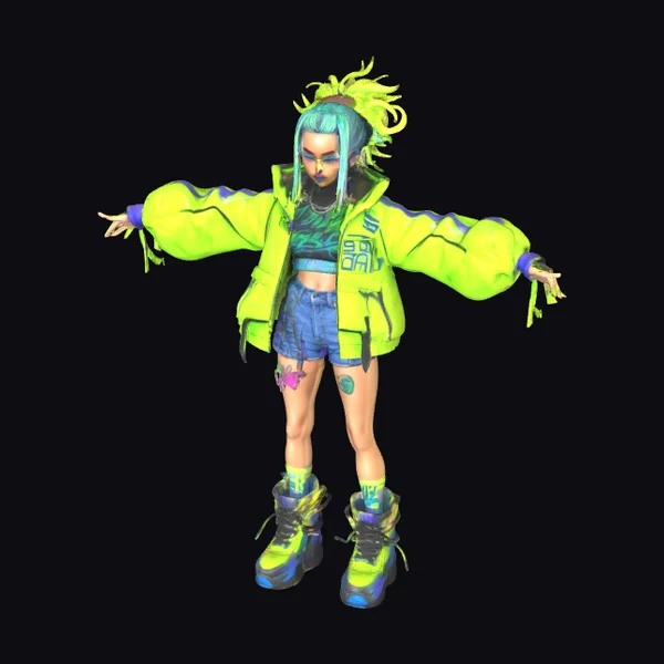 Neon Elf Fashionista