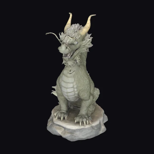 Chinese Stone Dragon Statue