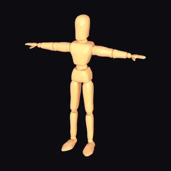 Wooden Articulated Figure