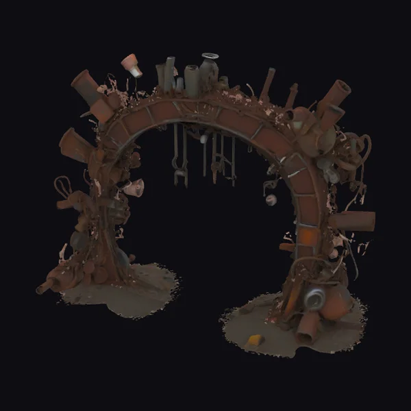 Rusty Junkyard Archway