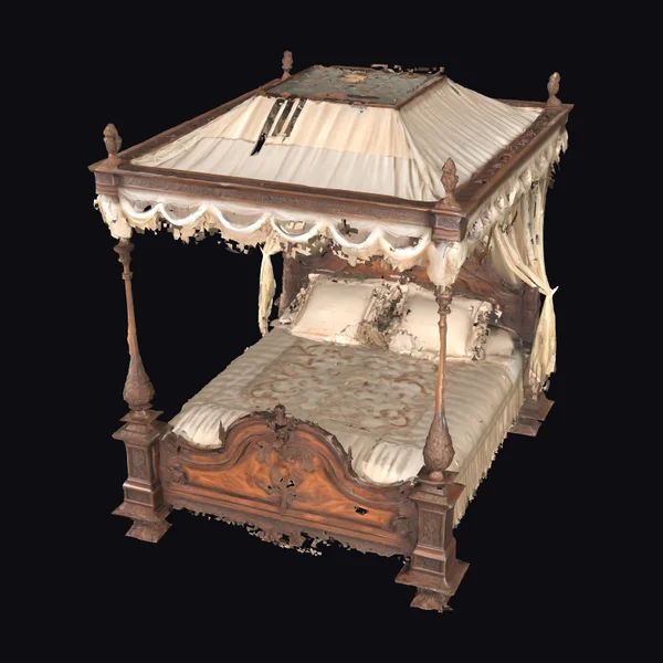 Ornate Canopy Bed Frame