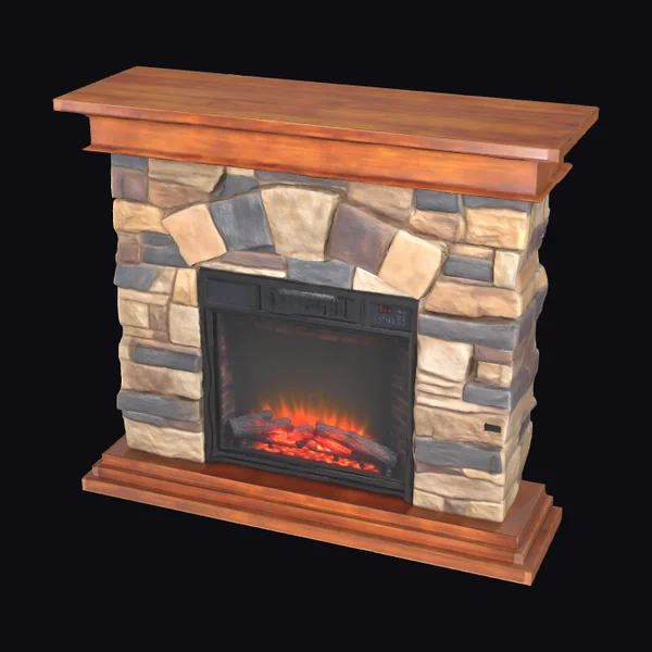 Stone Electric Fireplace