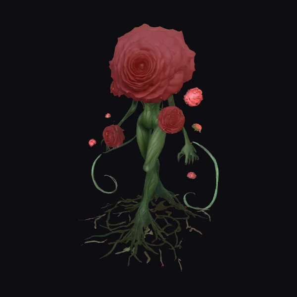 Floral Humanoid Figure