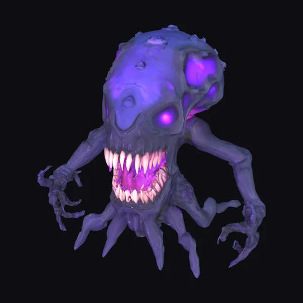 Purple Amorphous Horror Creature
