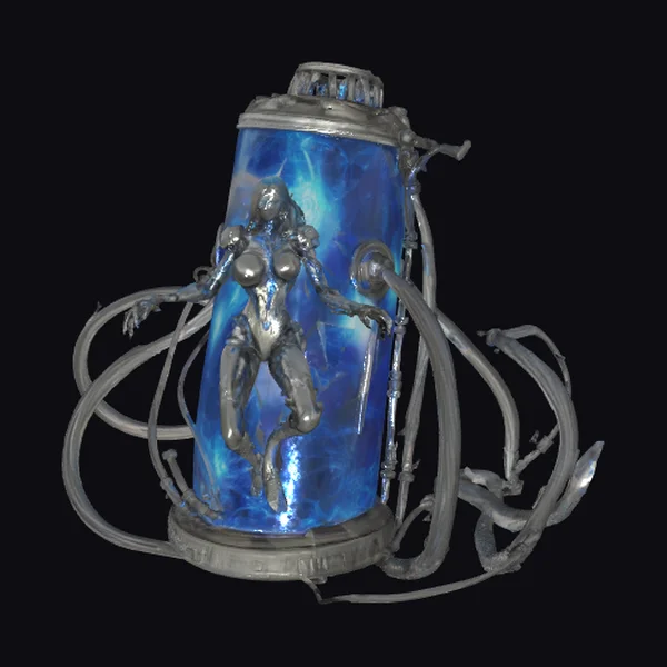 Ethereal Female in Cylinder