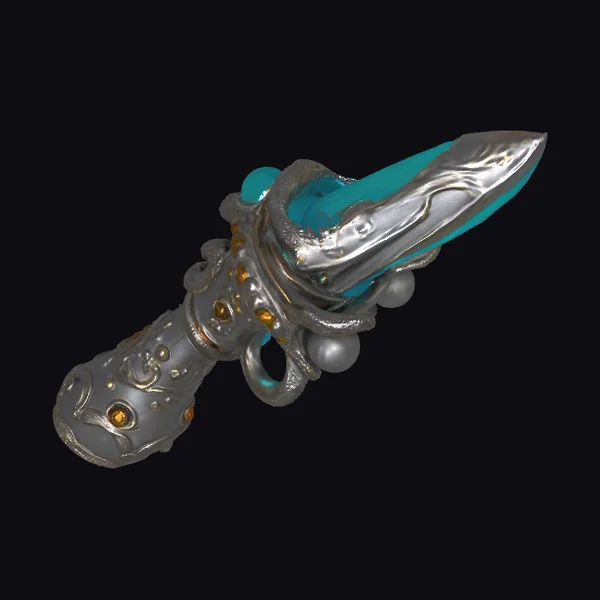 Ornate Teal Dagger