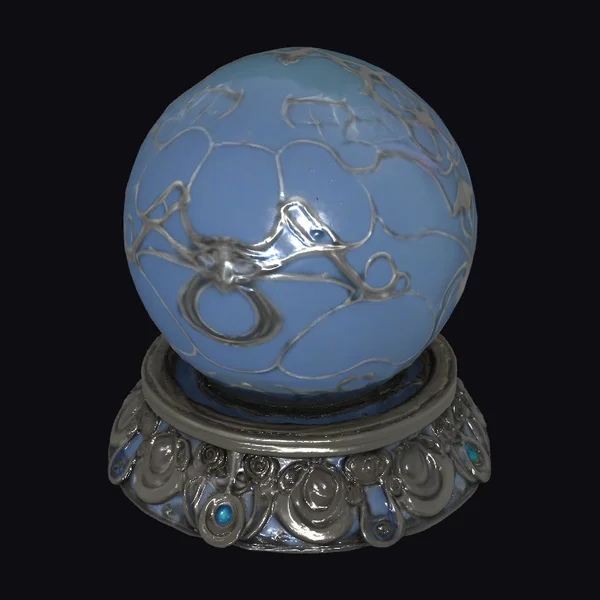 Glowing Crystal Ball
