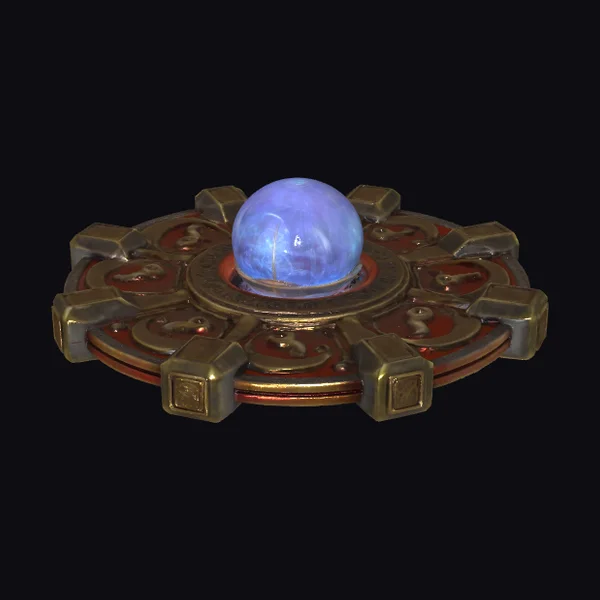 Glowing Blue Magic Orb